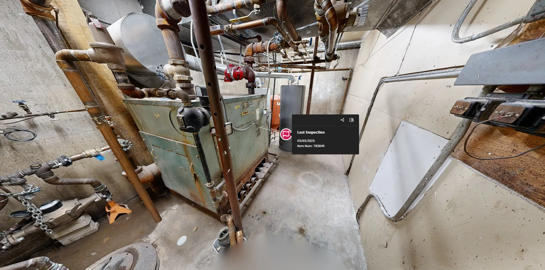 Equipment management visual in gym tour