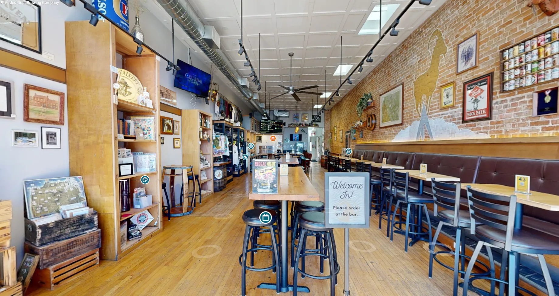 Inside the Gilded Goat brewery tour