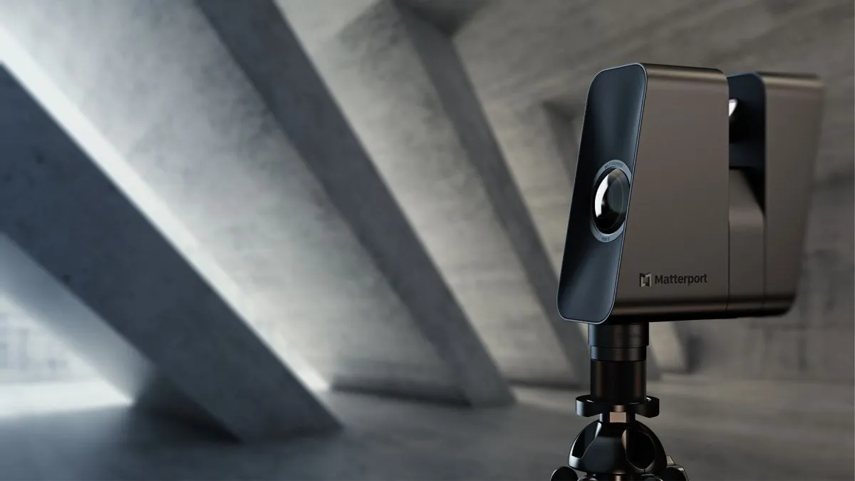 Matterport Pro3 camera in capture setup