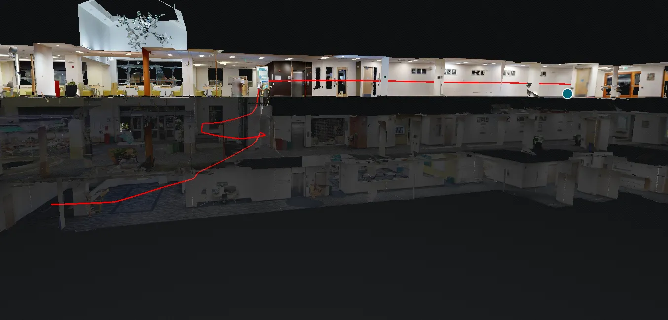 Wayfinding dollhouse orientation view